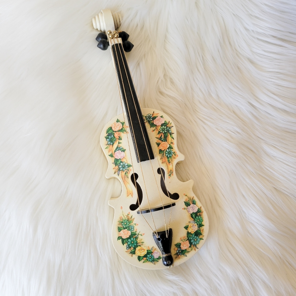 Vintage Christmas Guitar Ornament